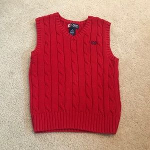 Red Chaps cable sweater vest